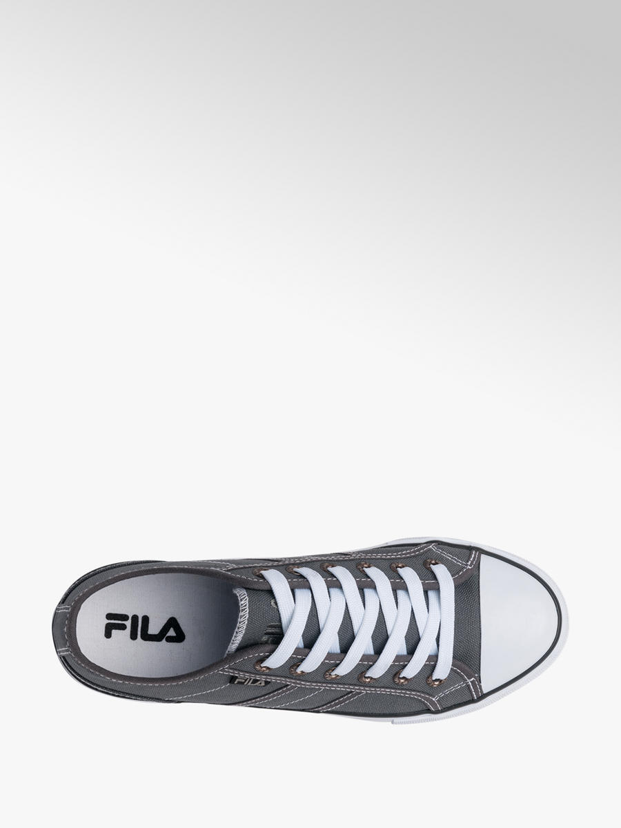 Men's Fila Lace up Canvas Shoes Grey Fila Men's Lace up Canvas Shoes in Blue
